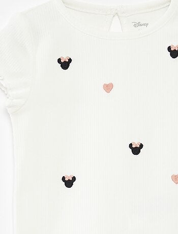 Conjunto de camiseta + legging de canalé 'Minnie' - Doble