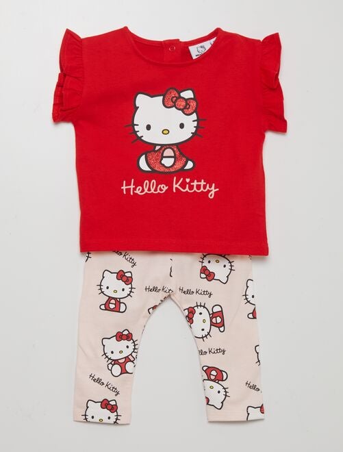 Conjunto de camiseta + legging 'Hello Kitty' - Kiabi
