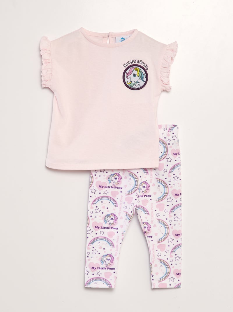 Conjunto de camiseta + legging 'Mi Pequeño Pony' ROSA - Kiabi