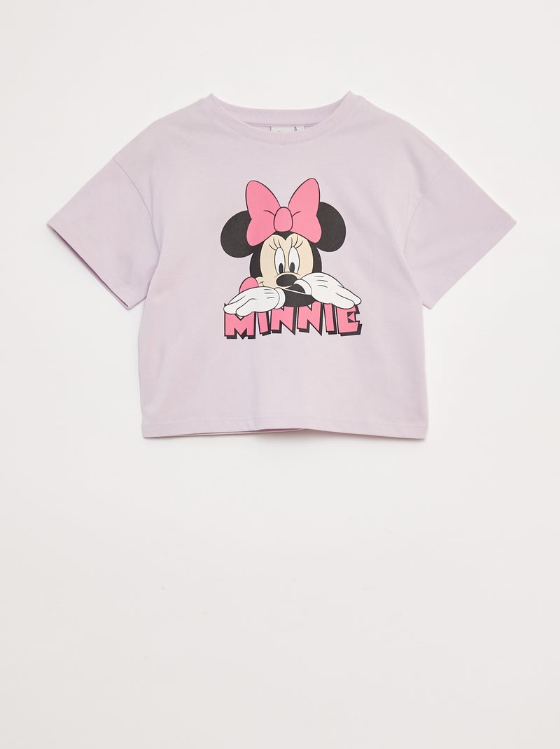 Conjunto de camiseta + legging 'Minnie' 'Disney' Purpura - Kiabi