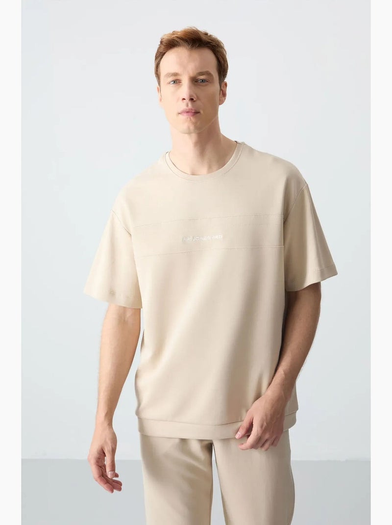 Conjunto de camiseta oversize y pantalón para hombre tommy Beige arcilla - Kiabi