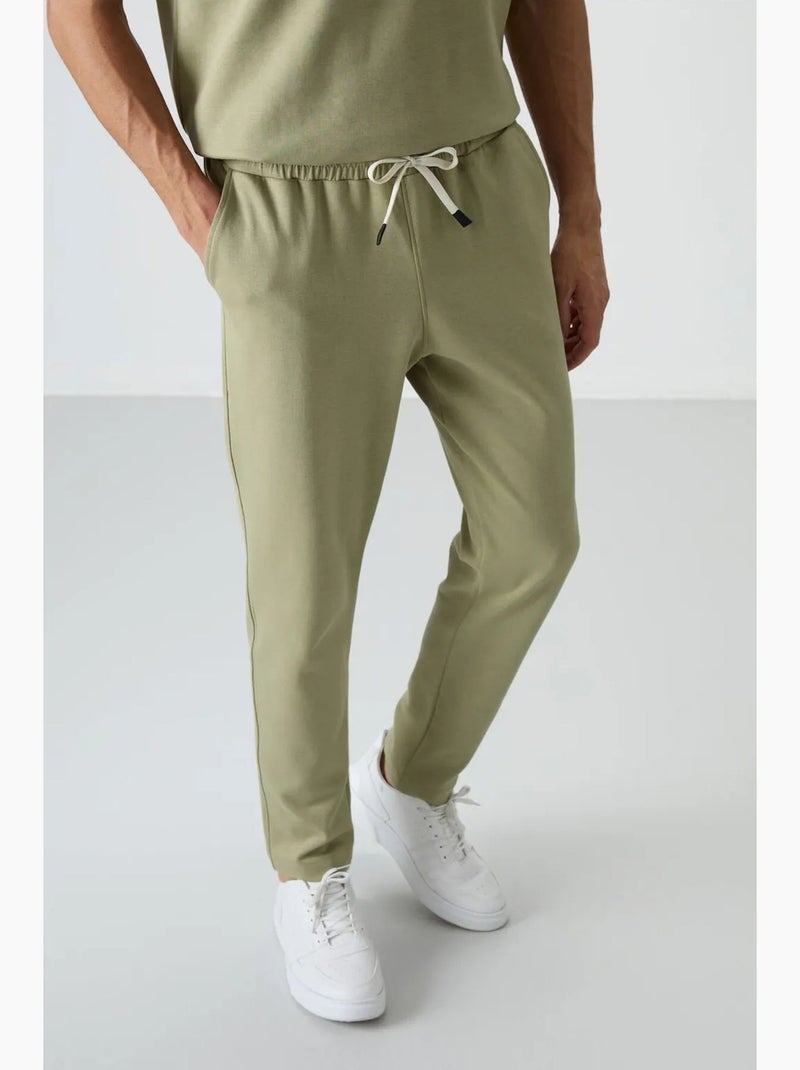Conjunto de camiseta oversize y pantalón para hombre tommy Caqui - Kiabi