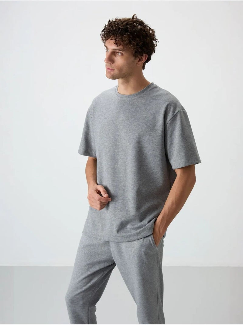 Conjunto de camiseta oversize y pantalón para hombre tommy Gris - Kiabi