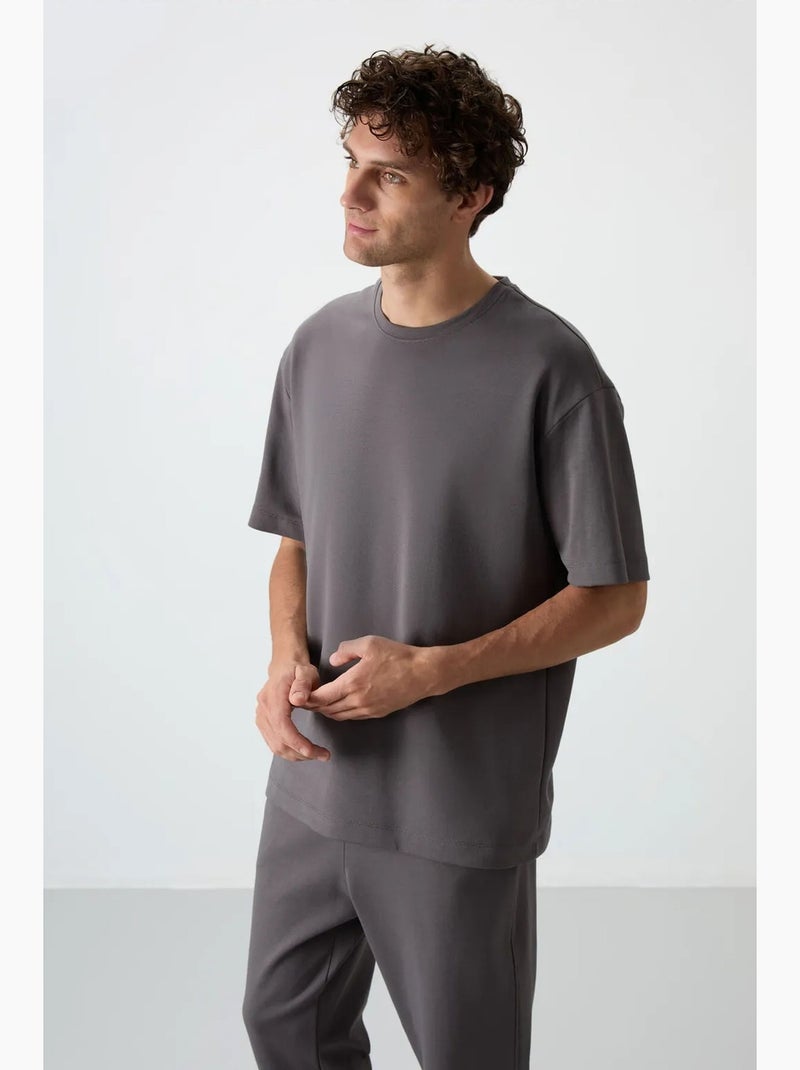 Conjunto de camiseta oversize y pantalón para hombre tommy Gris negro - Kiabi