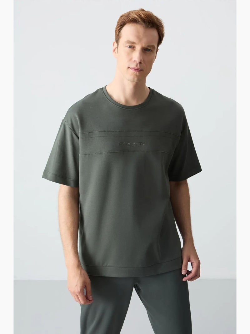 Conjunto de camiseta oversize y pantalón para hombre tommy Verde botella - Kiabi
