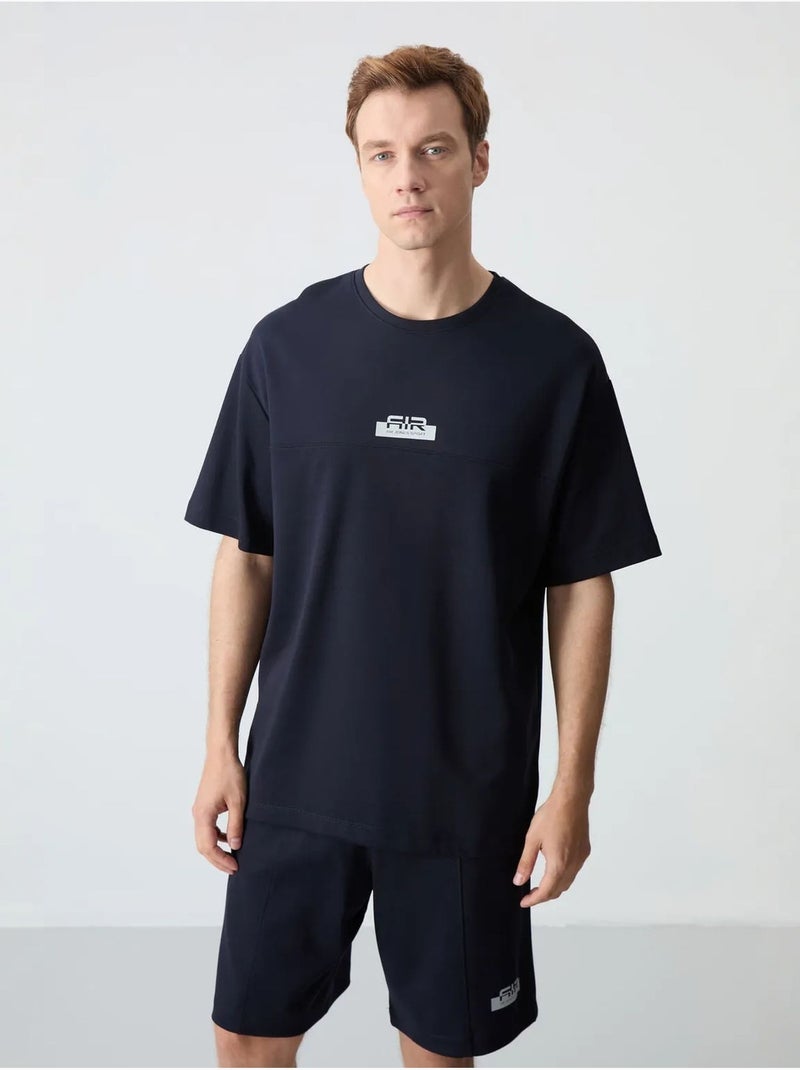 Conjunto de camiseta oversize y shorts para hombre tommy Azul marino - Kiabi
