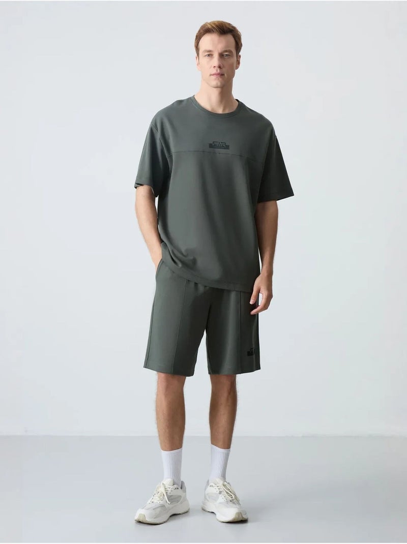 Conjunto de camiseta oversize y shorts para hombre tommy Gris negro - Kiabi