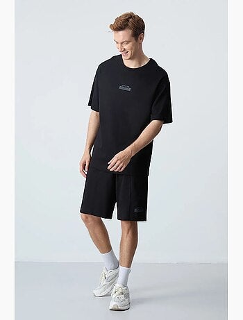 Conjunto de camiseta oversize y shorts para hombre tommy