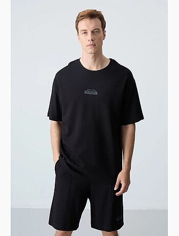 Conjunto de camiseta oversize y shorts para hombre tommy