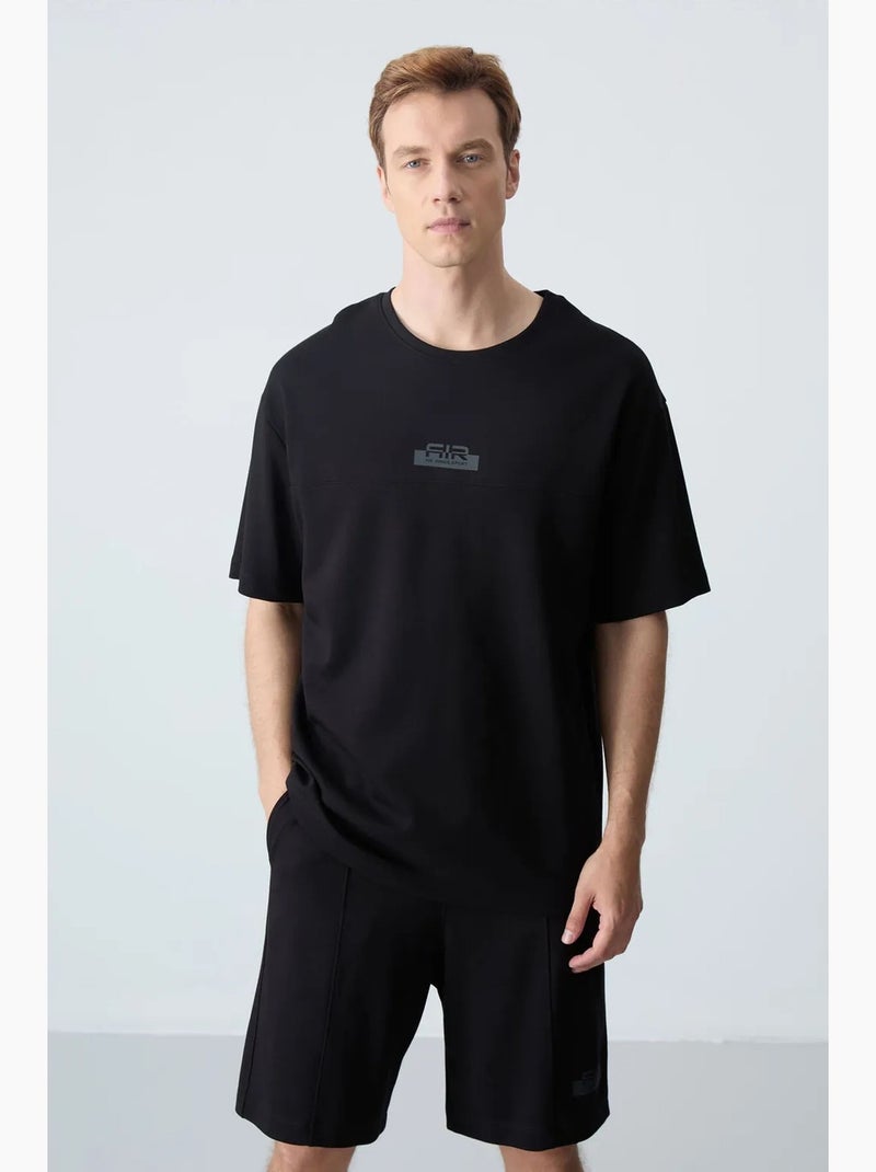 Conjunto de camiseta oversize y shorts para hombre tommy Negro - Kiabi