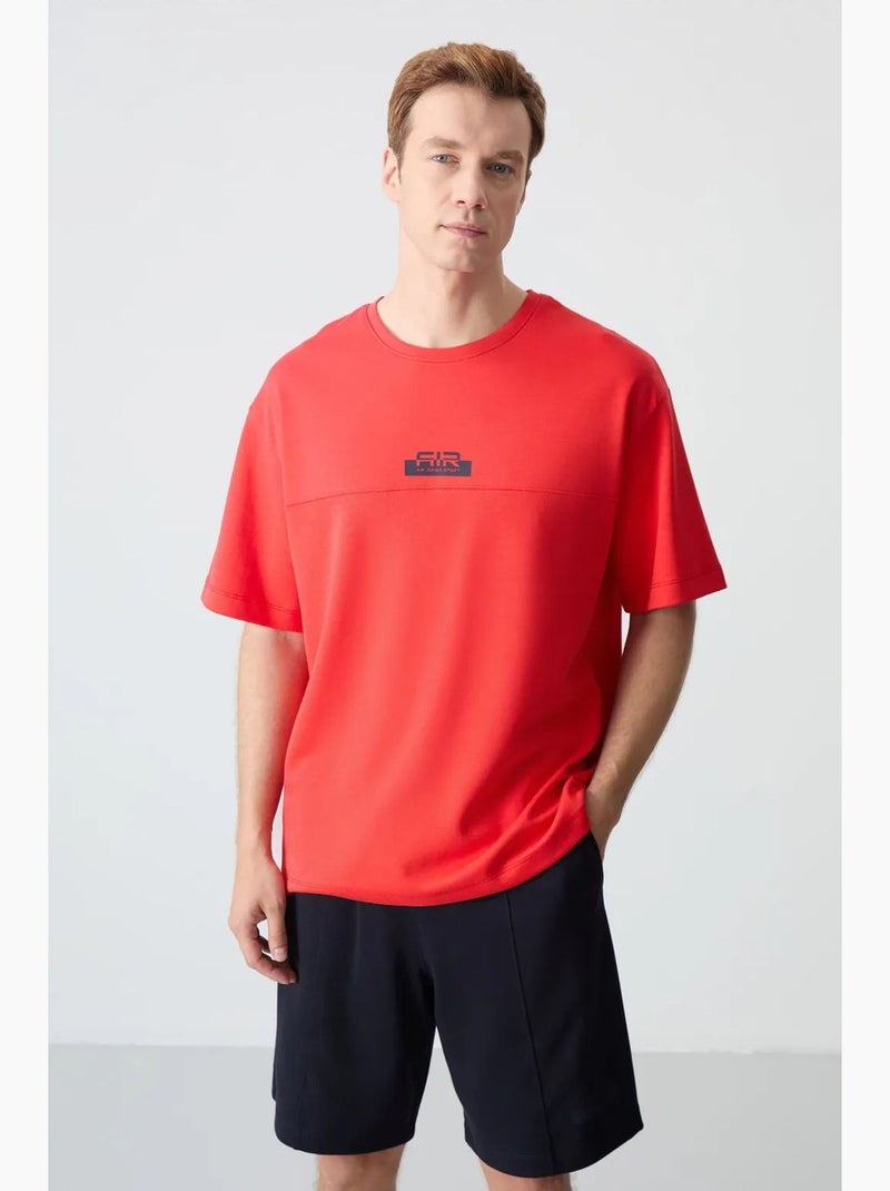 Conjunto de camiseta oversize y shorts para hombre tommy Rojo - Kiabi