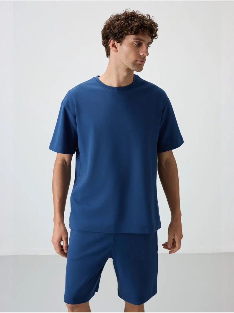 Conjunto de camiseta oversize y shorts tommy Azul - Kiabi