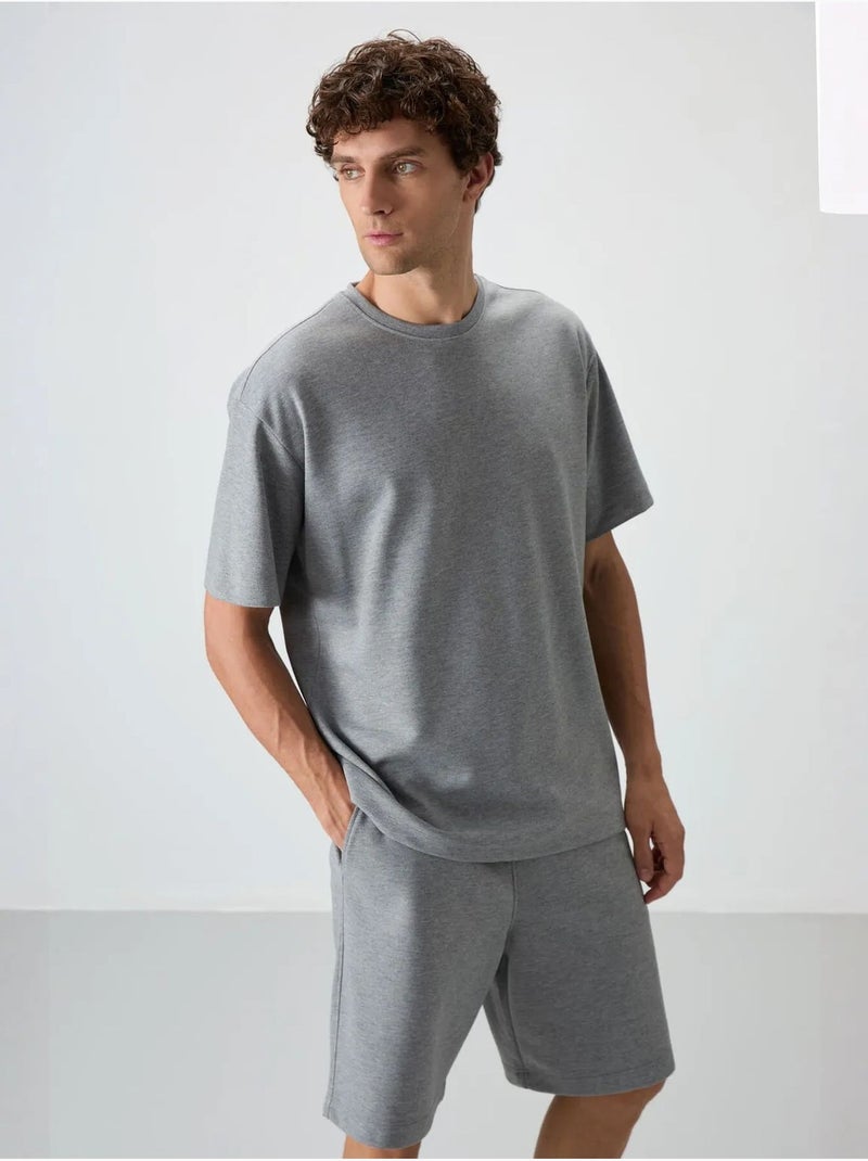 Conjunto de camiseta oversize y shorts tommy Gris - Kiabi