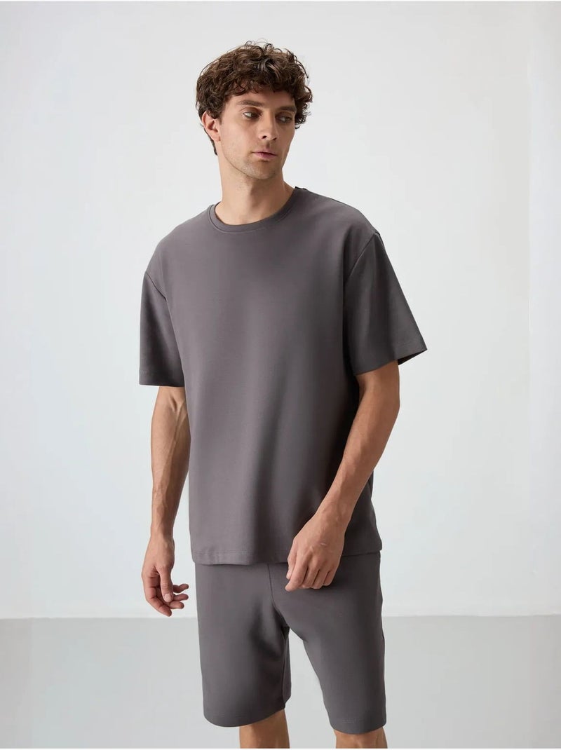 Conjunto de camiseta oversize y shorts tommy Gris negro - Kiabi
