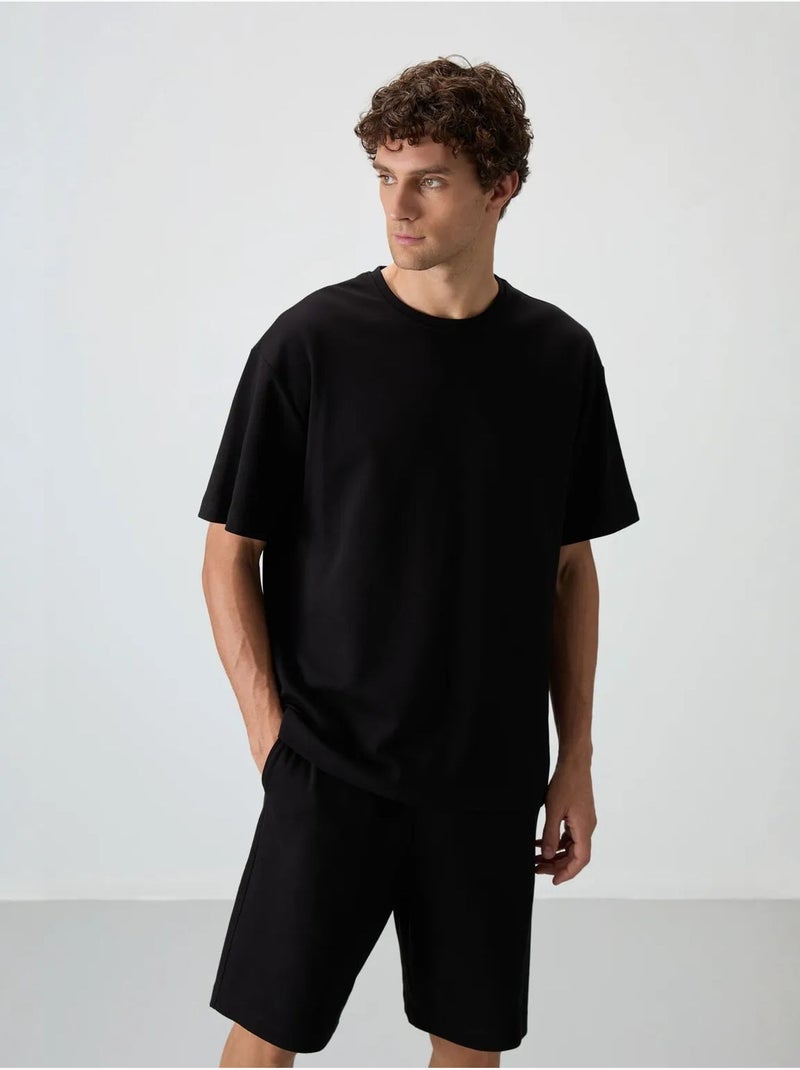 Conjunto de camiseta oversize y shorts tommy Negro - Kiabi