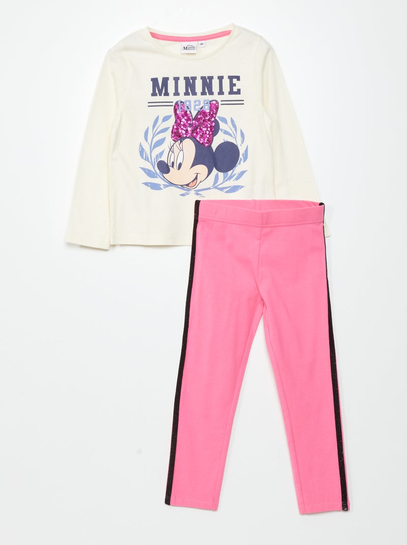 Conjunto de camiseta + pantalón - 2 piezas BEIGE - Kiabi