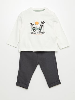 Conjunto de camiseta + pantalón - 2 piezas
