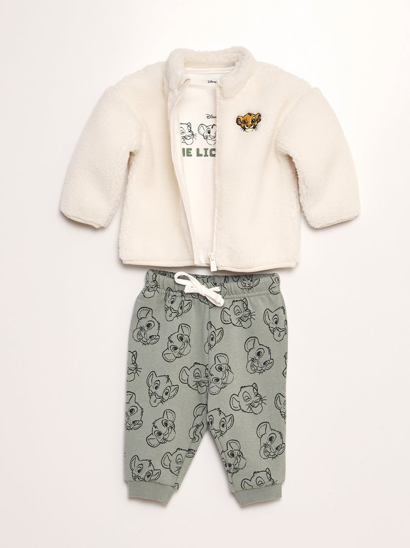 Conjunto de camiseta + pantalón + chaleco 'Disney' - 3 piezas BLANCO - Kiabi
