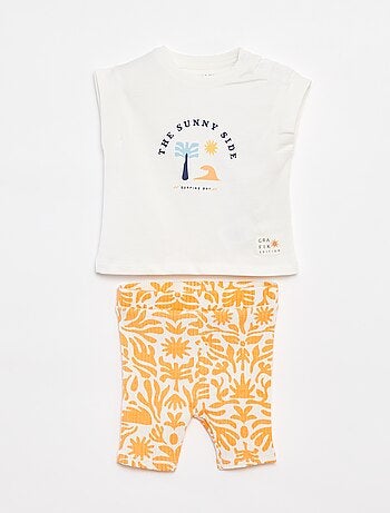 Conjunto de camiseta + pantalón ciclista estampado - Grafik Edition