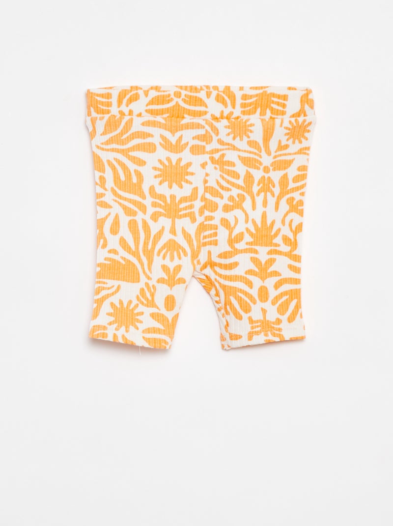 Conjunto de camiseta + pantalón ciclista estampado  - Grafik Edition Blanco - Kiabi