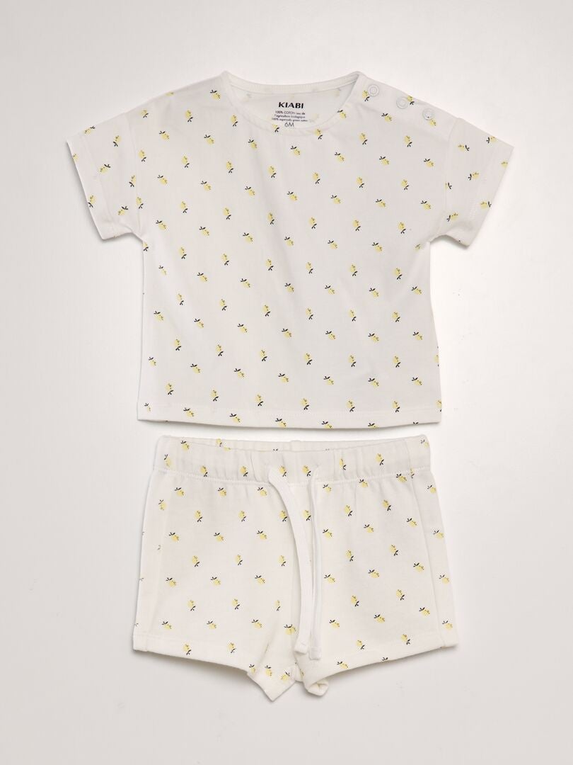 Petit Bateau - Juego De 2 Prendas Para Bebé Unisex, Suaves Y Cómodas