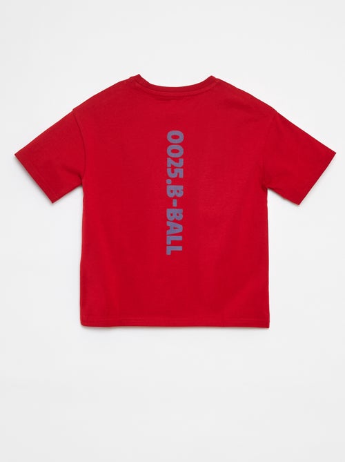 Conjunto de camiseta + pantalón corto bicolor  - 2 piezas - Kiabi