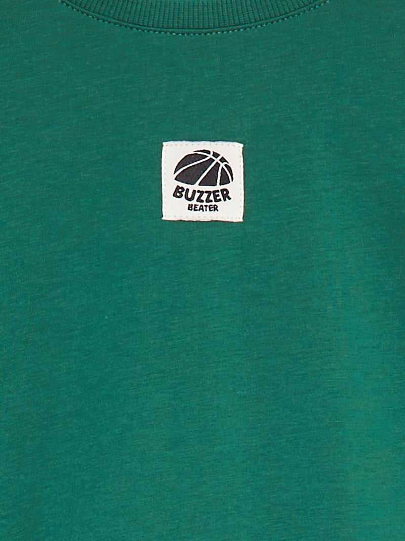 Conjunto de camiseta + pantalón corto bicolor  - 2 piezas VERDE - Kiabi