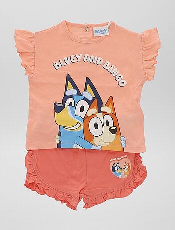 Conjunto de camiseta + pantalón corto 'Bluey' - 2 piezas