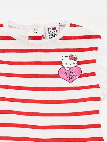 Conjunto de camiseta + Pantalón corto con volantes 'Hello Kitty' - 2 piezas