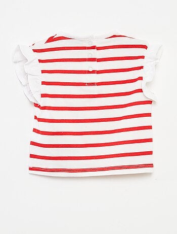 Conjunto de camiseta + Pantalón corto con volantes 'Hello Kitty' - 2 piezas