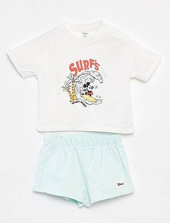 Conjunto de camiseta + pantalón corto 'Disney' - 2 piezas