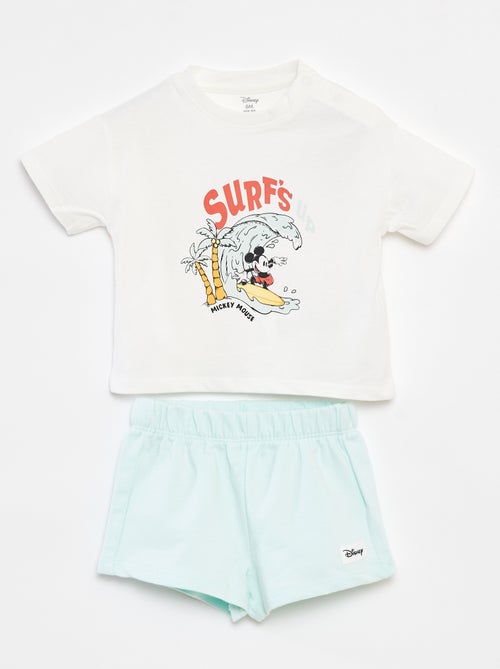Conjunto de camiseta + pantalón corto 'Disney' - 2 piezas - Kiabi