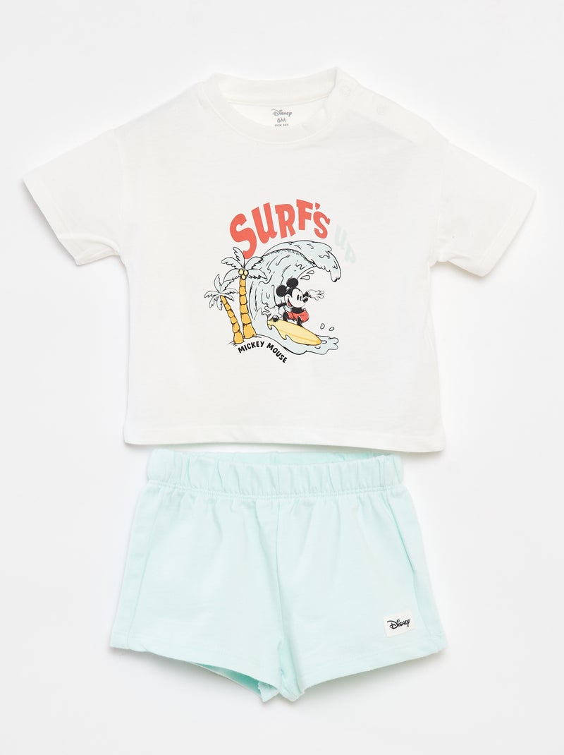 Conjunto de camiseta + pantalón corto 'Disney' - 2 piezas AZUL - Kiabi