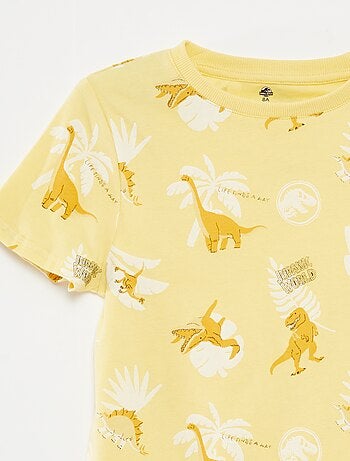 Conjunto de camiseta + pantalón corto 'Jurassic World' - 2 piezas