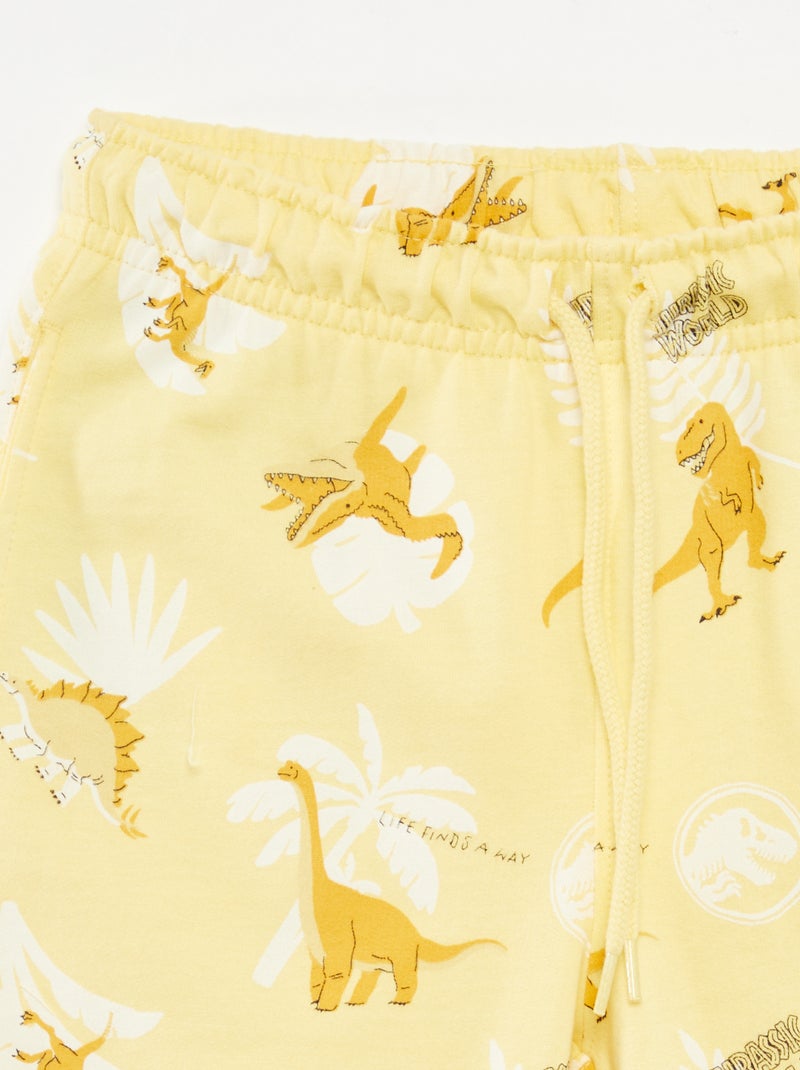 Conjunto de camiseta + pantalón corto 'Jurassic World' - 2 piezas AMARILLO - Kiabi