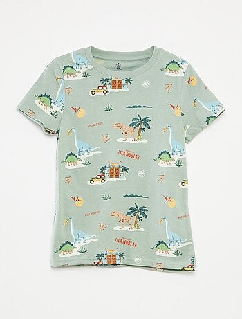 Conjunto de camiseta + pantalón corto 'Jurassic World' - 2 piezas