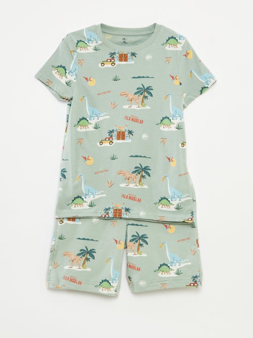 Conjunto de camiseta + pantalón corto 'Jurassic World' - 2 piezas - Kiabi