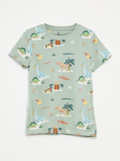 Conjunto de camiseta + pantalón corto 'Jurassic World' - 2 piezas - Kiabi