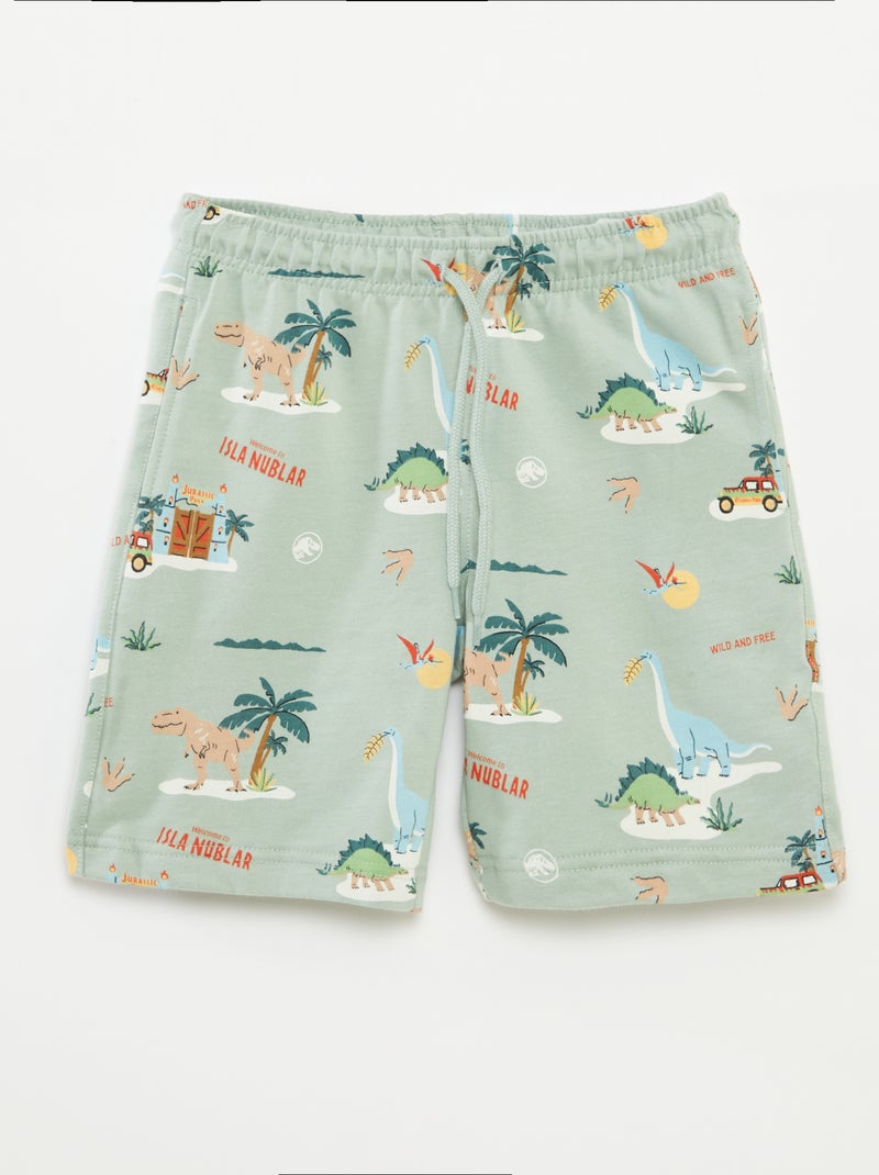 Conjunto de camiseta + pantalón corto 'Jurassic World' - 2 piezas VERDE - Kiabi