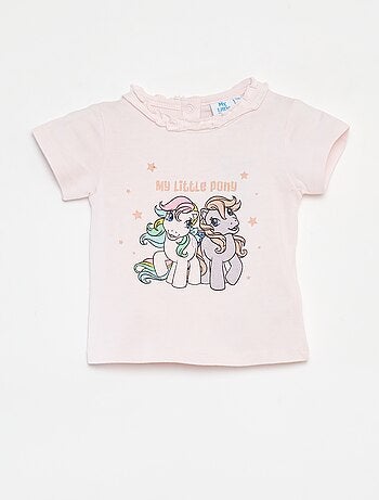 Conjunto de camiseta + pantalón corto 'Mi pequeño pony' - 2 piezas