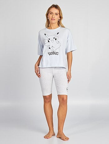 Conjunto de camiseta + Pantalón corto 'Pikachu' 'Pokémon' - 2 piezas