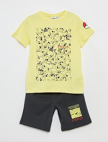 Conjunto de camiseta + pantalón corto 'Pokemon' - 2 piezas