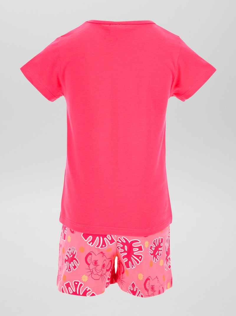 Conjunto de camiseta + pantalón corto 'Simba' - 2 piezas ROSA - Kiabi