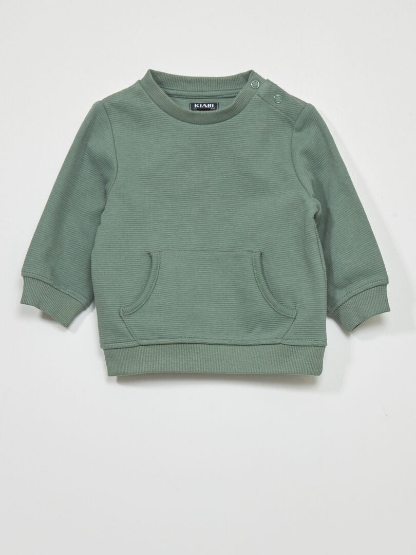 Conjunto de camiseta + pantalón de jogging  - 2 piezas verde gris - Kiabi