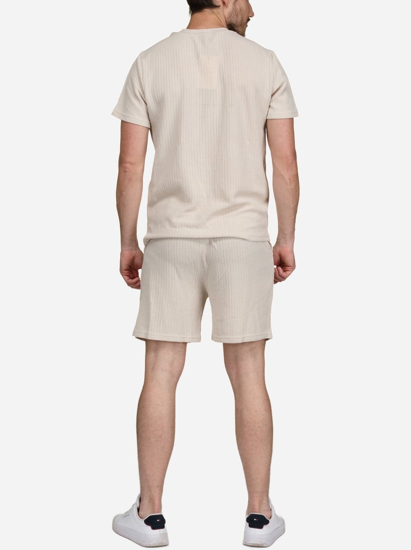 Conjunto de camiseta para ponerse - Frilivin Crema - Kiabi