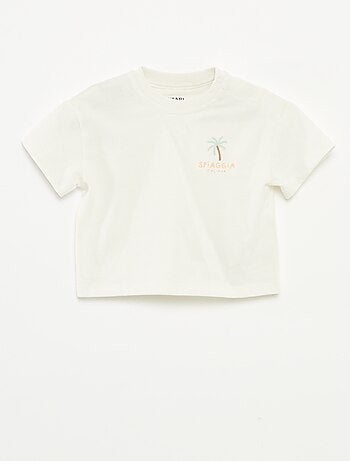 Conjunto de camiseta + peto vaquero - 2 piezas