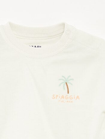 Conjunto de camiseta + peto vaquero - 2 piezas