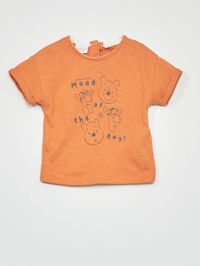 Conjunto de camiseta + peto 'Winnie'  - 2 piezas MARRON - Kiabi