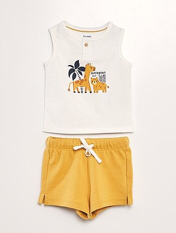 Conjunto de camiseta + short - 2 piezas