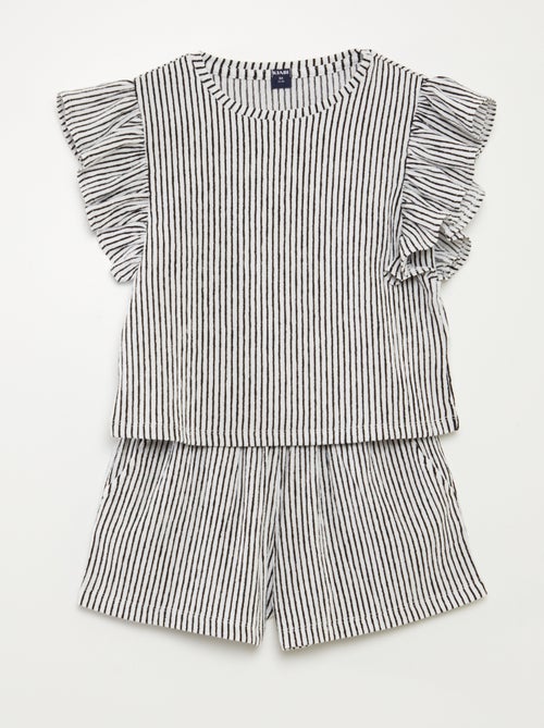 Conjunto de camiseta + short - 2 piezas - Kiabi